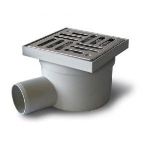 Ashirvad Pushfit And Solfit SWR Balcony Floor Drain (T) White 3 Inch, 4052101